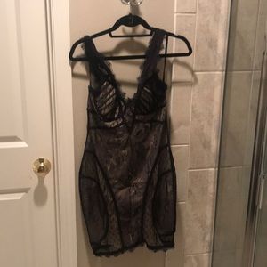 Black lace bebe dress
